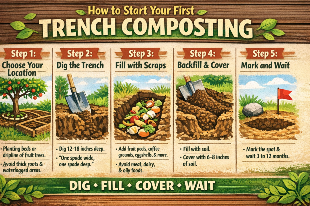 How to Start Your First Trench Composting